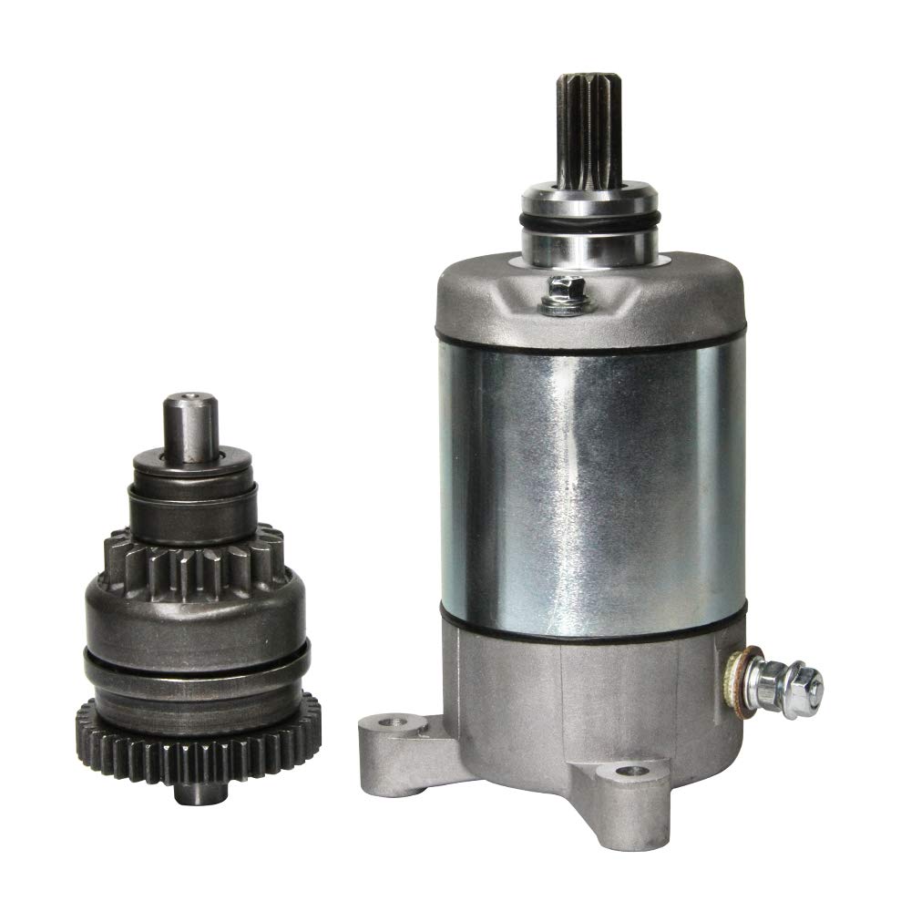 Starter Motor and Drive Combo Kit Replacement for Polaris 3090188 3084981 57-2688 Sportsmen Sportsman Ranger Magnum Trail Blazer