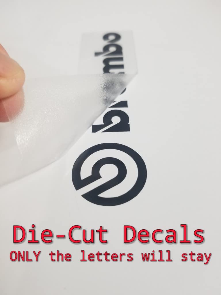 Brembo Brake Caliper Decal Sticker Set of 4 - High Temp Vinyl, Black - Includes Instructions & Surface Preparation Solution