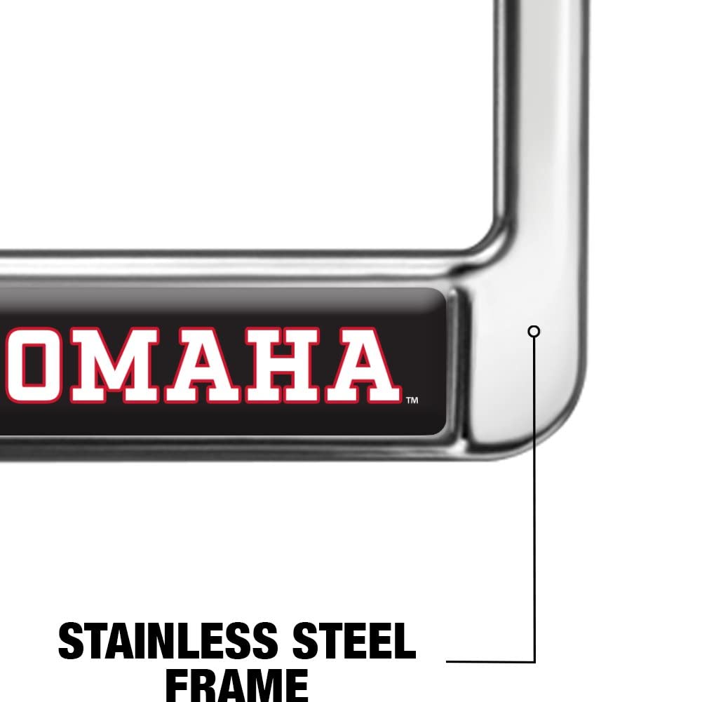 GRAPHICS & MORE Nebraska at Omaha License Plate Metal Frame, Full Size, One Size