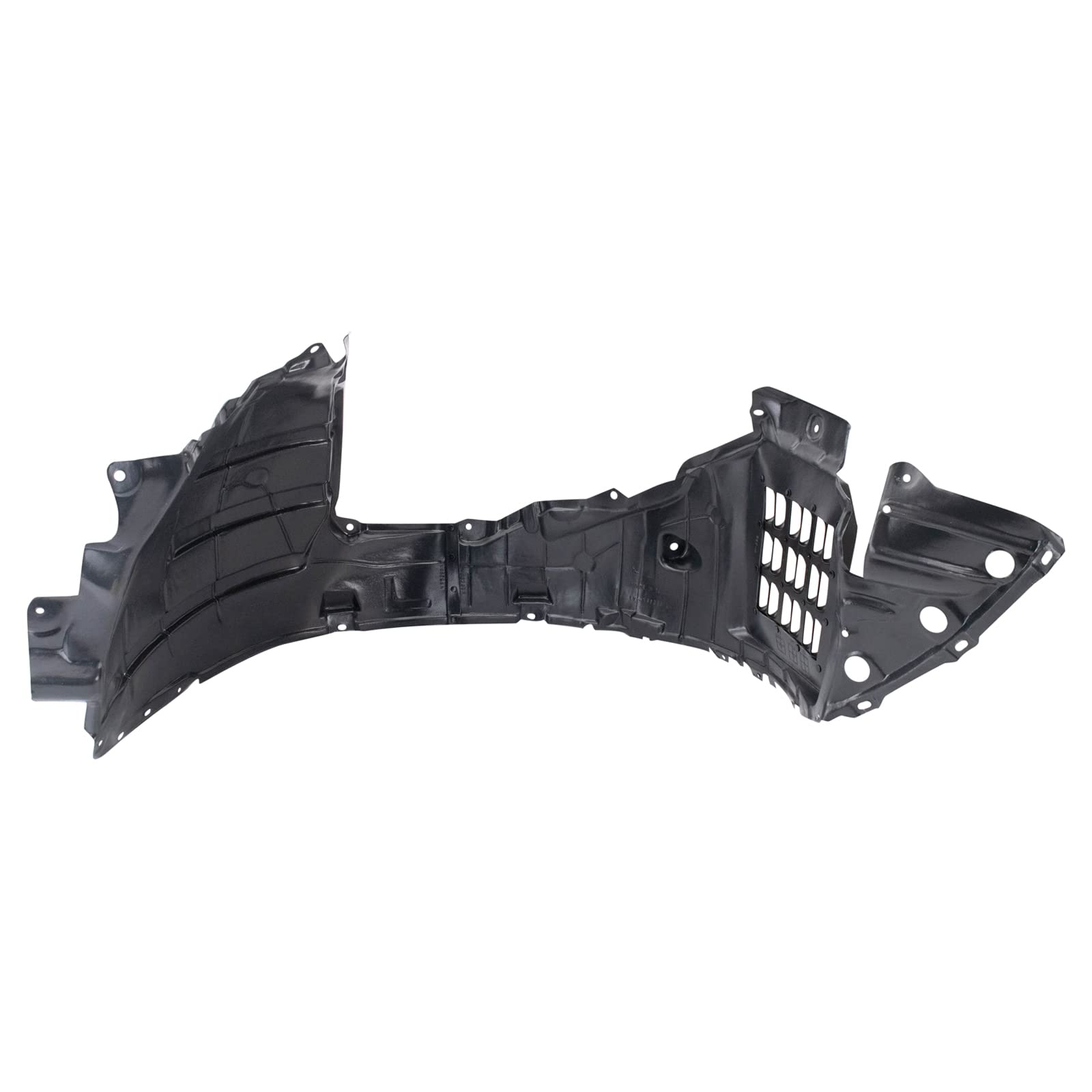 TRQ Inner Fender Liner Set for 2015-2020 INFINITI QX60/Nissan Pathfinder, Black, Metal, Model BDA14634