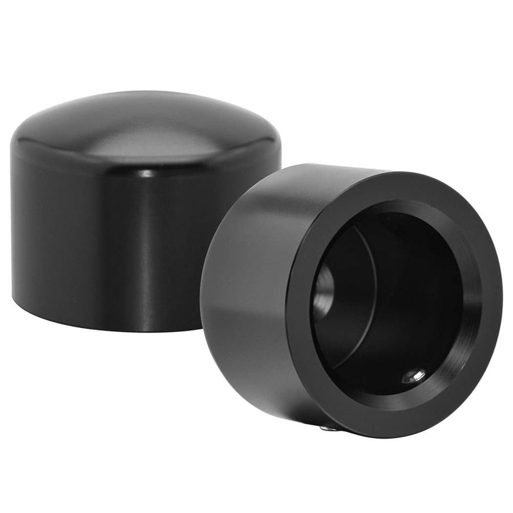 Benlari Black Axle Nut Covers Front Axle Caps Compatible For Harley Davidson Touring Softail Sportster Dyna Trike Electra Street