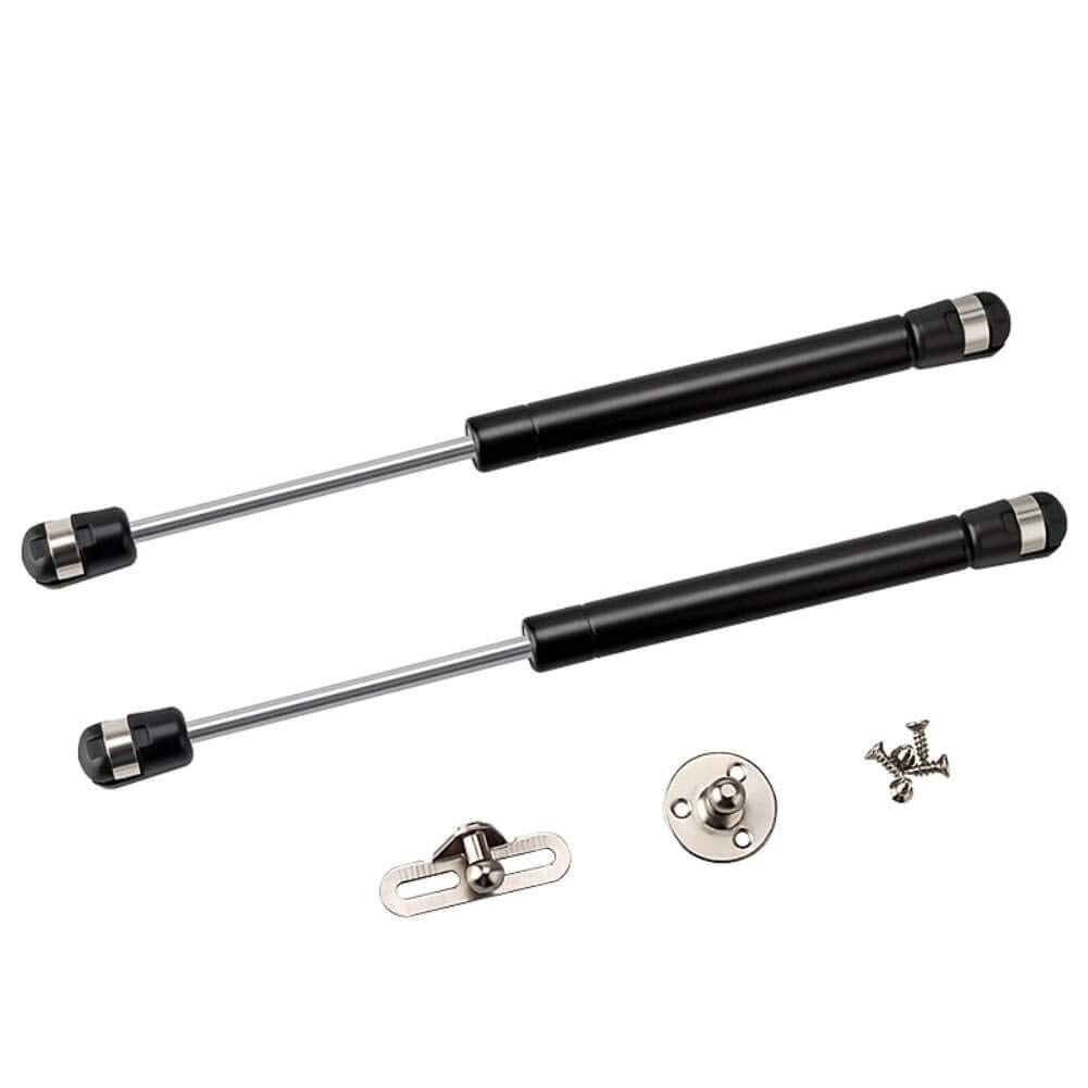 2 Pack Extended 10 inch Gas Prop Force 200N/44LB Gas Struts - Black Gas Springs/Window Lift and Lid Support/Gas Shocks for RV Be