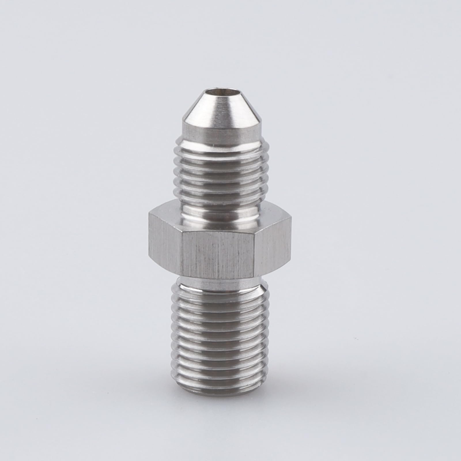 AC PERFORMANCE Male M10 x 1.0 Metric Thread to -3 AN Flare Adapter Stainless Steel