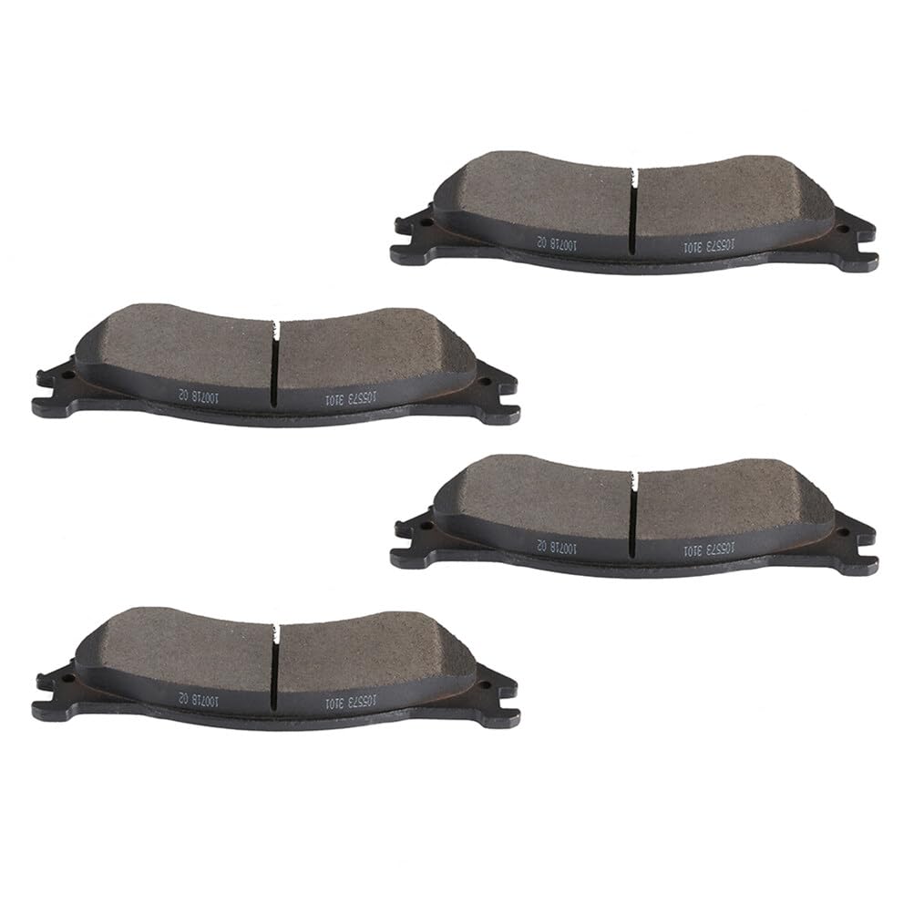 Cciyu D1077 Rear Semi-Metallic Disc Brake Pads Kit For Dodge Ram 1500 2006-2008,For Dodge Ram 2500 2001-2008,For Dodge Ram 3500