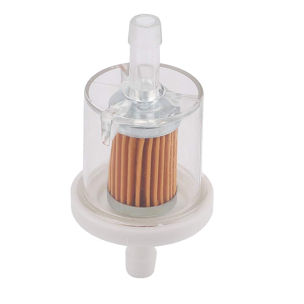 Alonegoer 6Pcs 49019-0027 For 40 Micron 1/4 Inline Fuel Filter Compatible With Kawasaki Fx481V Fx541V Fx600V Fx651V Fx691V Fx730