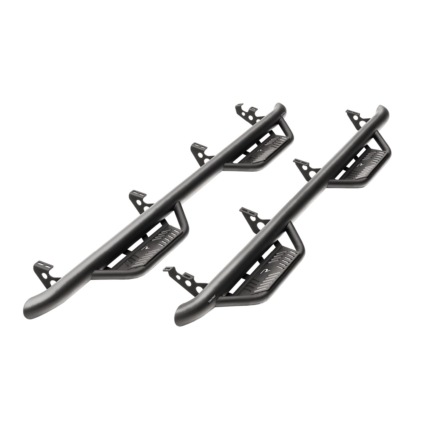Realtruck Podium Lg Steps For Nissan Frontier | Cab Length, Stainless Steel, Textured Black | Hpn2273Cc-Tx | Fits 2022-2024 Nissan Frontier Crew Cab,