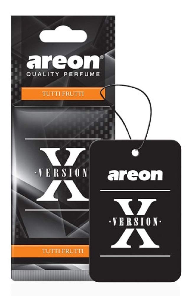 Areon X Axv07 Hanging Best Car Air Freshener Tutti Frutti Scent, Paper Hanging Ornaments, Long Lasting Scent For Car Or Home 12