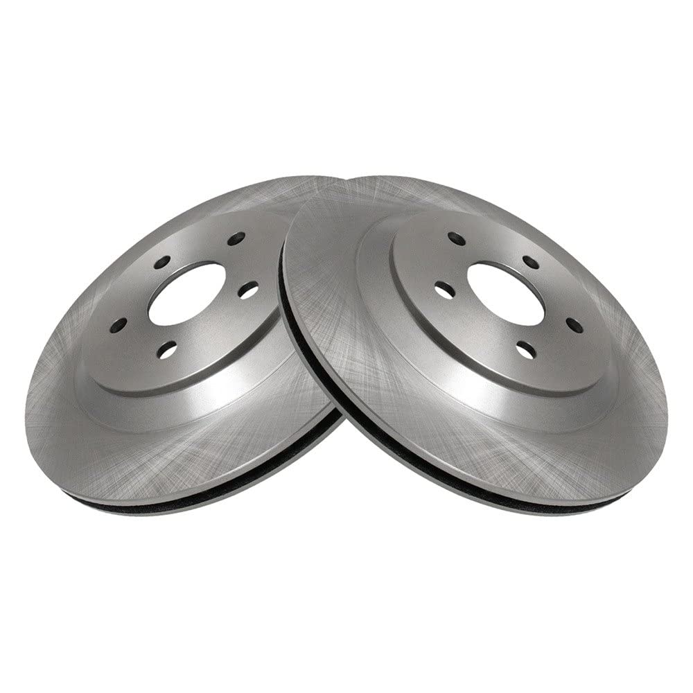 Trq Rear Brake Rotors Set Vented Compatible With 2004-2007 Ford Freestar Mercury Monterey