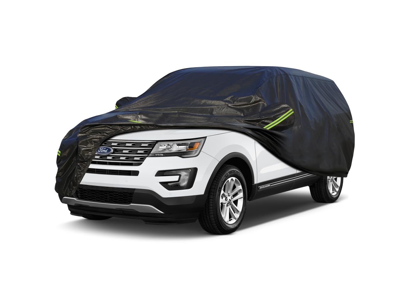 Koukou Waterproof Suv Car Cover Suitable For Ford Explorer From 1995 To 2025, 7 Layers Windproof All Weather Waterproof Outdoor