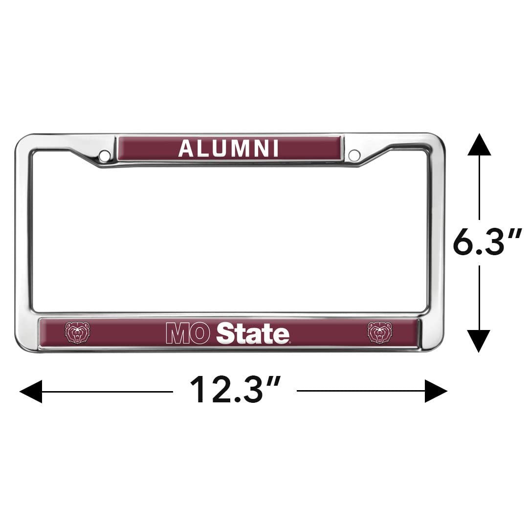 GRAPHICS & MORE Metal License Plate Frame - Missouri State University Alumni, Full Size, One Size
