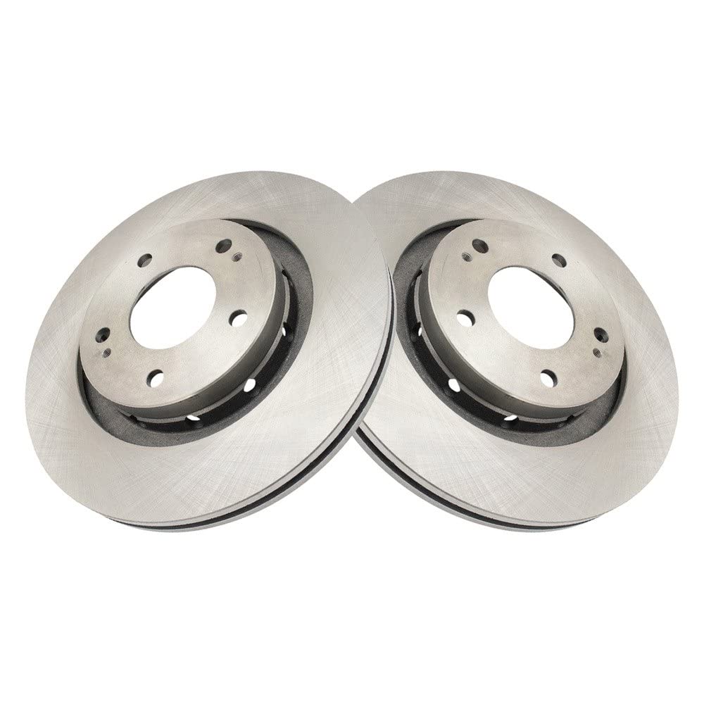 Trq Front Brake Rotors Set Vented Compatible With 2009 Mitsubishi Lancer 2005-2006 Outlander 2018-2020 Outlander Phev