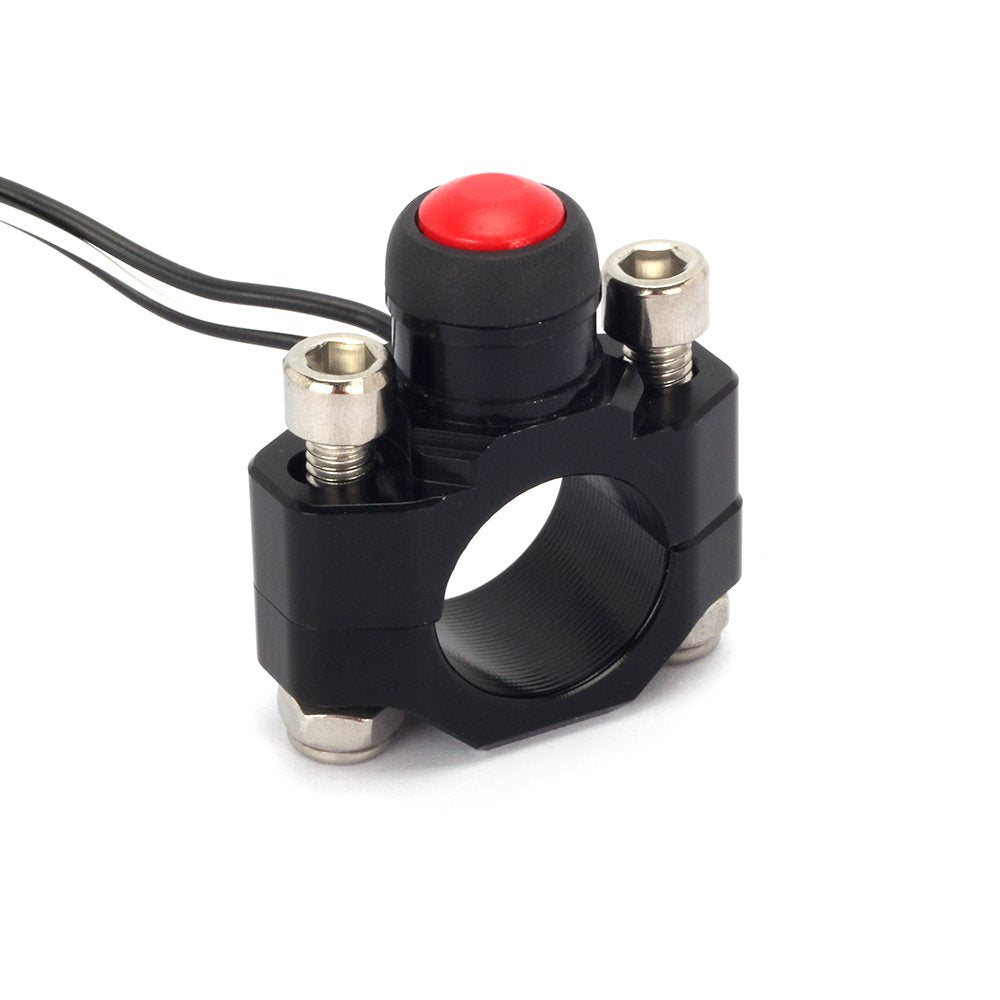 Jfg Racing Cnc Universal Motorcycle Engine Stop Start Kill Switch Button With Mounting Backplate For Rmz250 Rmz450 Drz400 - Gold