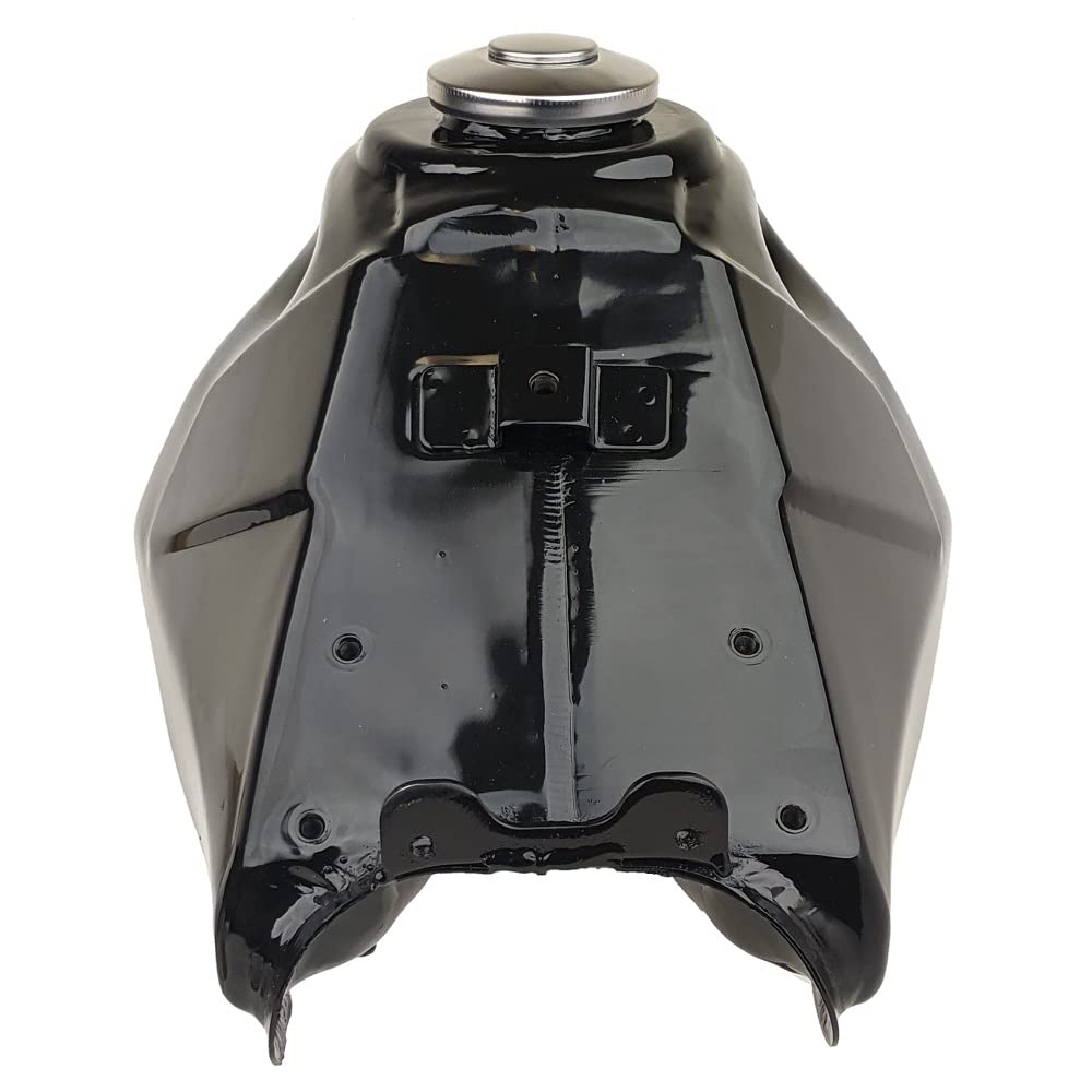 RedCap Apollo 125 Gas Tank & Cap, Steel, Black - Compatible with DB-X4 X5 X6 X14 X15 X16 X18 X19, RFN Thunder, Kayo,