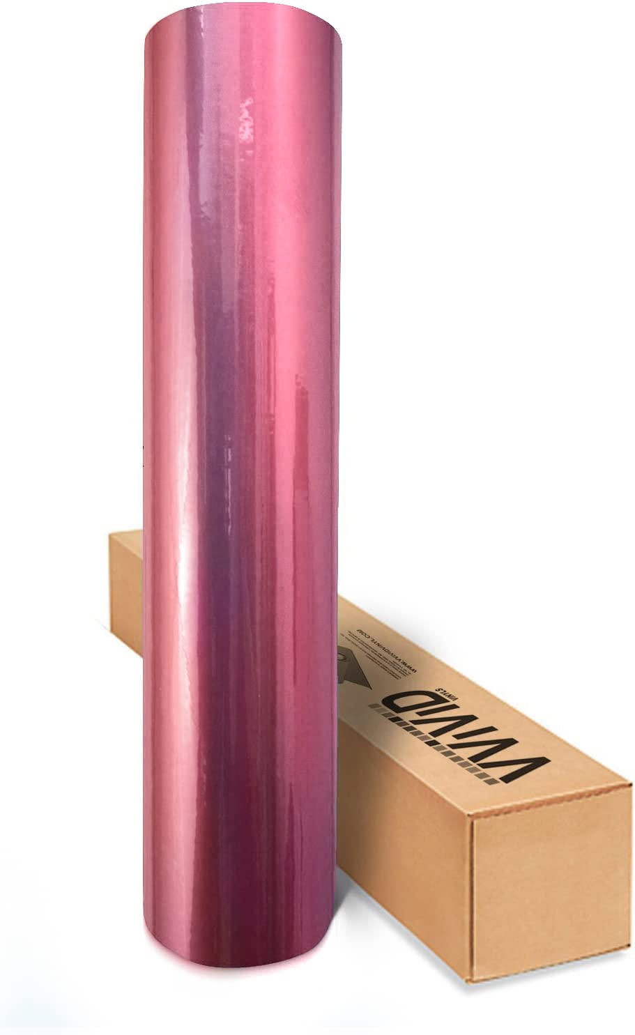 VVIVID XPO Gloss Liquid Metal Pink Vinyl Car Wrap Film (6ft x 5ft (Hood, Roof of Trunk Wrap Kit))