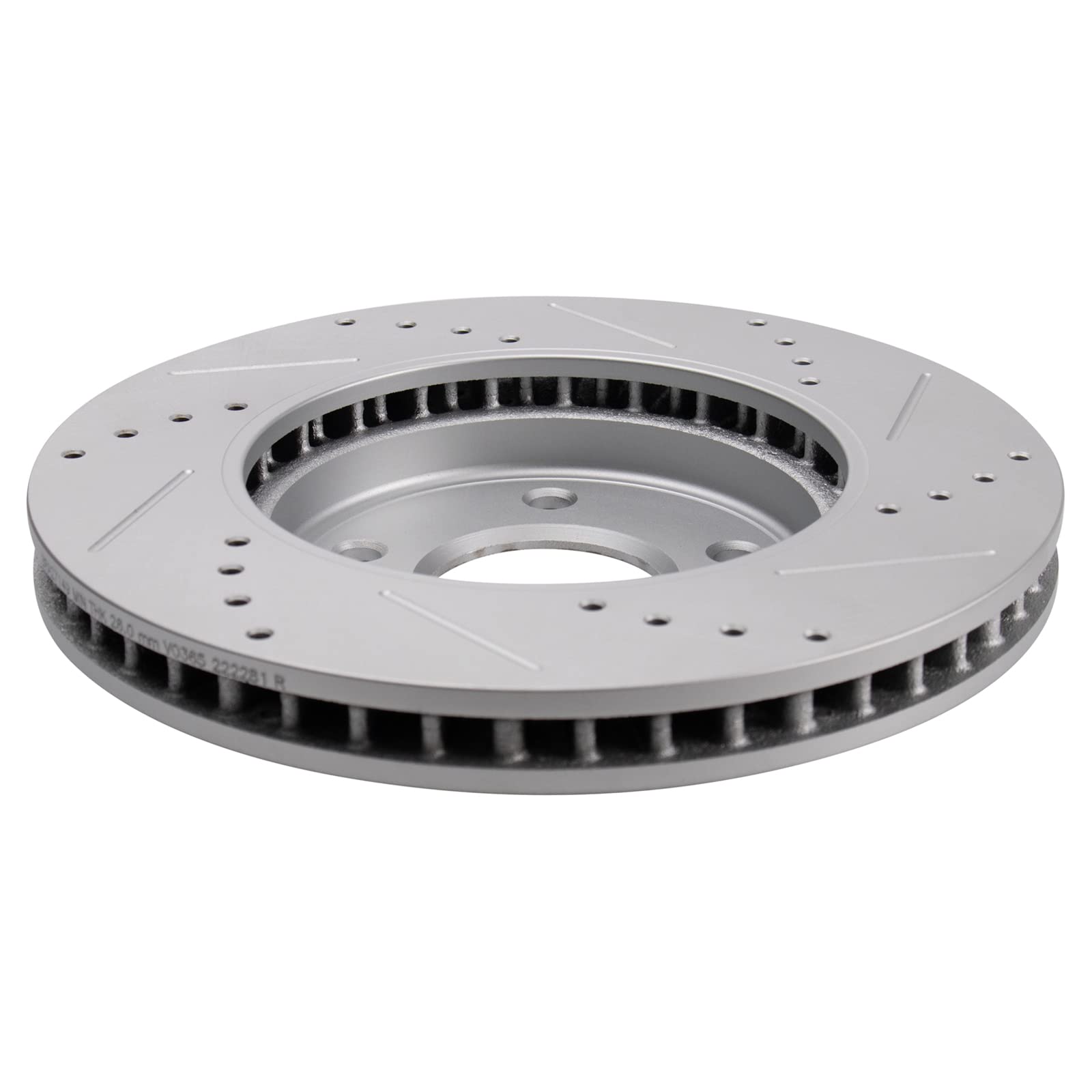 Trq Front Performance Brake Rotors Set Premium G-Coated Compatible With 2011-2022 Nissan Leaf 2013-2021 Nv200