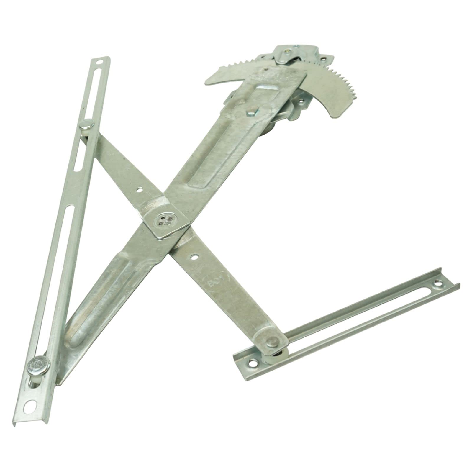 TRQ Front Manual Window Regulator Set for 1979-1983 Toyota Pickup, Silver, Model WRA51043, Durable Glass Material