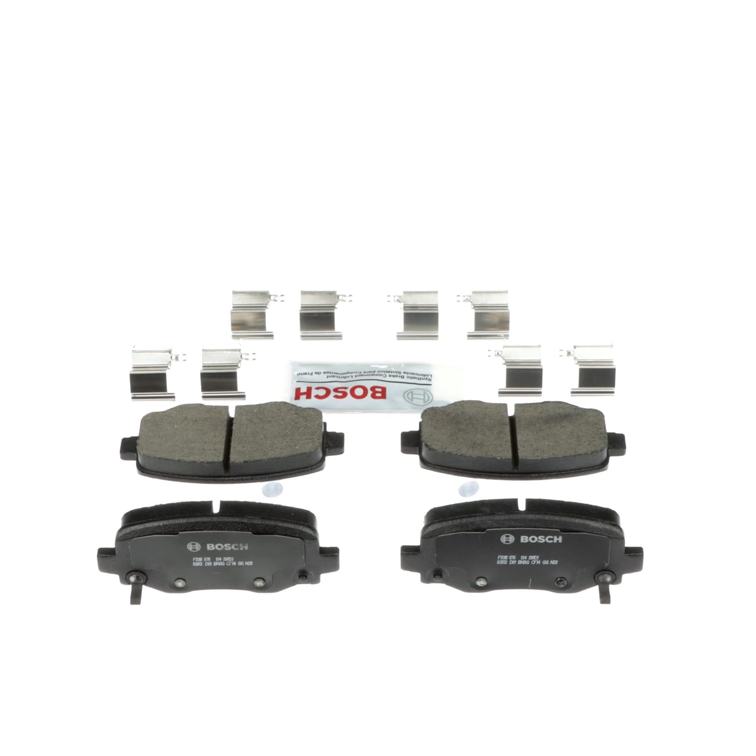 BOSCH BC1734 QuietCast Premium Ceramic Disc Brake Pad Set - Compatible with Select Chrysler 200; Jeep Cherokee; REAR