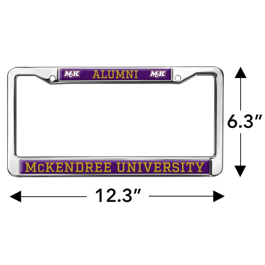 McKendree University Alumni Full Size Standard License Plate Metal Frame