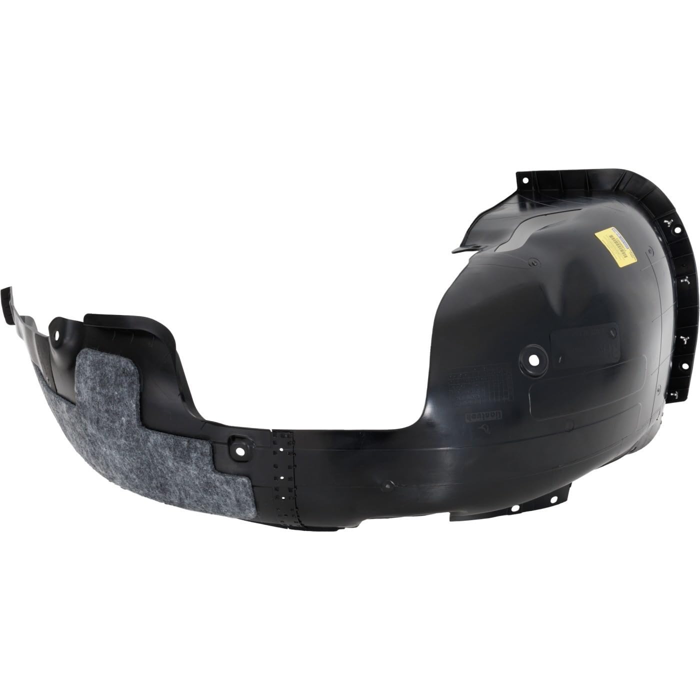 Fitrite Auto Parts New Front Right Passenger Side Fender Liner For 2017-2018 Hyundai Elantra Sedan Made Of Pp Plastic, Injection