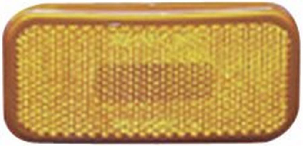 CREATIVE PRO Fasteners Unlimited 003-59 12 V Amber Rectangular Clearance Light with Rounded Corners