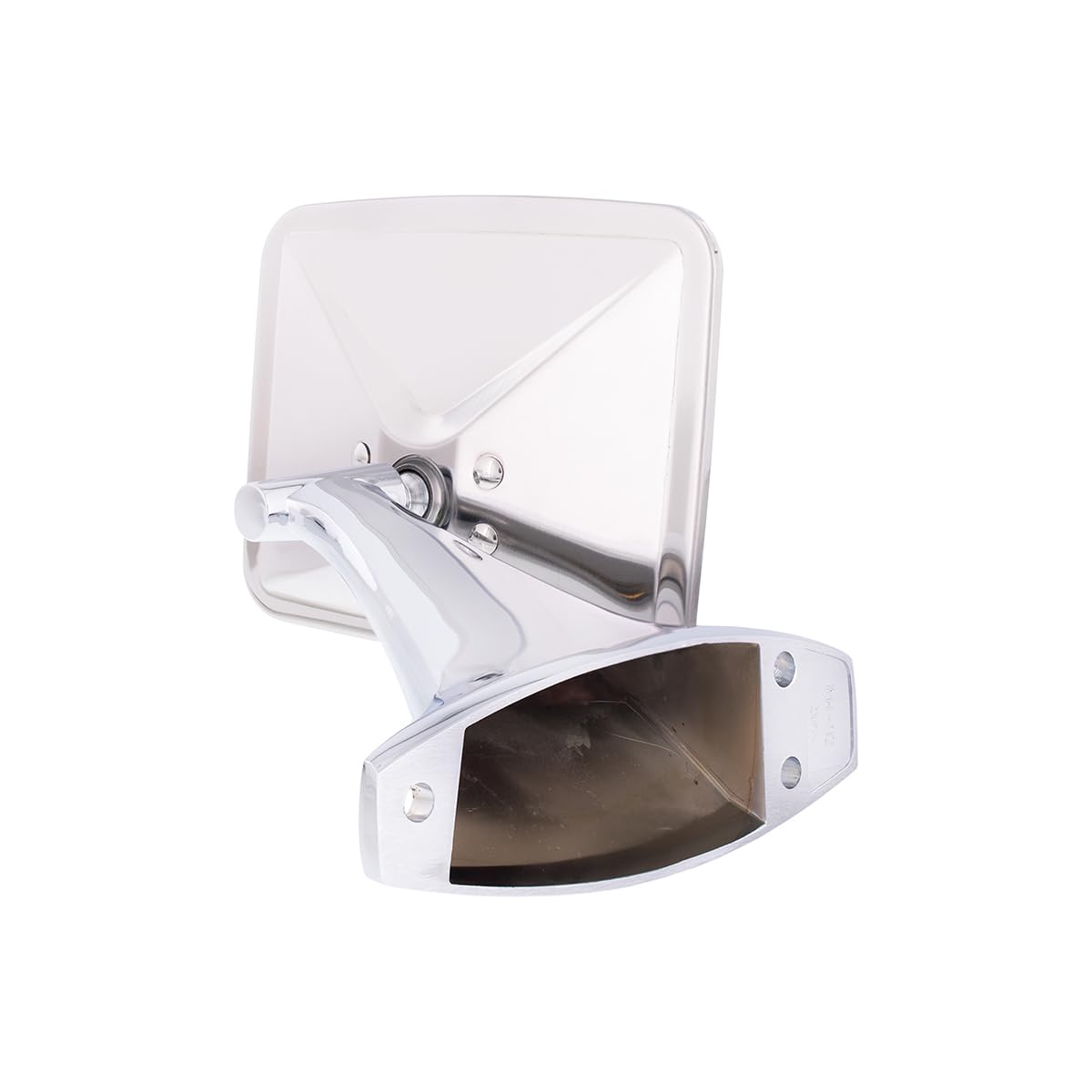 United Pacific 110748 Stainless Steel Exterior Mirror Set for 1970-72 Chevy/GMC Truck, Polished Mirror Head - Set of 2 (Flat Mir