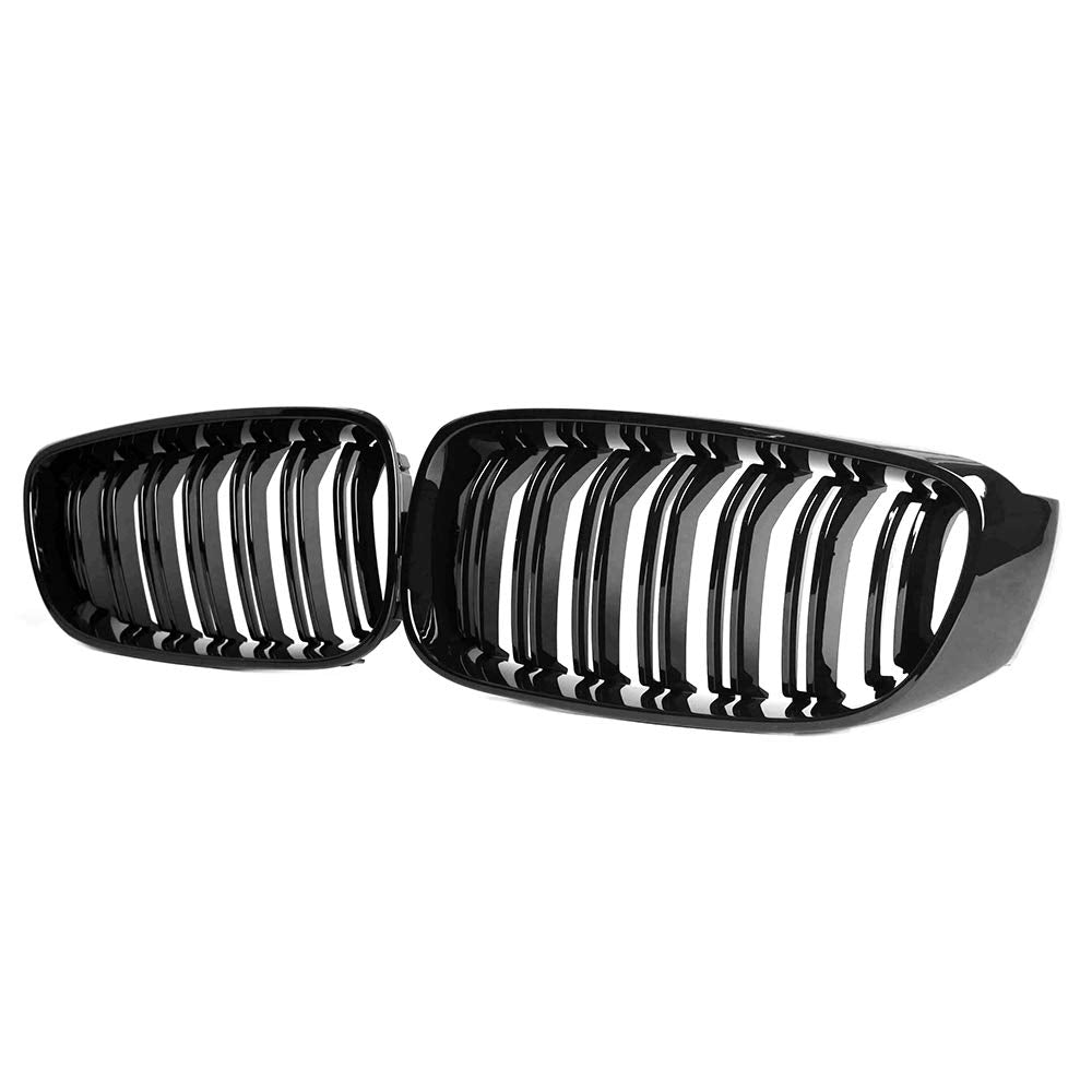For BMW 3 Series GT/F34 2013-2019 Shiny Black Front Kidney Grille Grill Double Line
