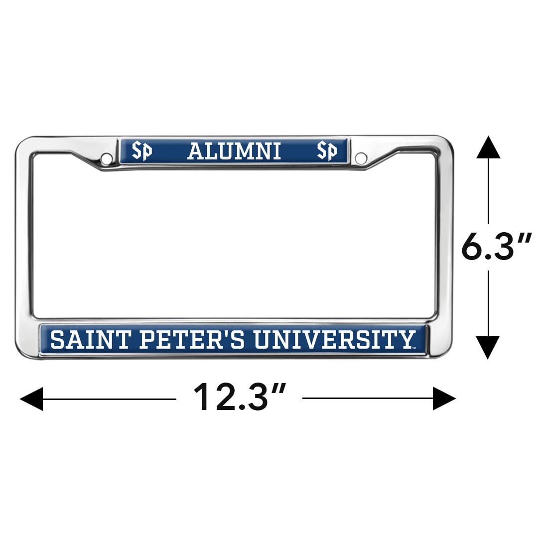 GRAPHICS & MORE Metal License Plate Frame - Saint Peter's Peacocks Alumni Full Size Standard