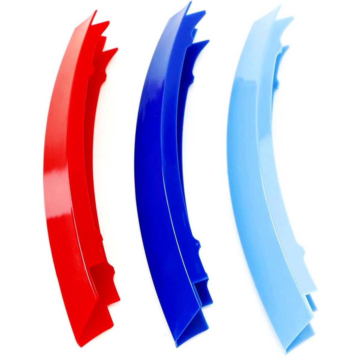 Exact Fit ///M-Colored Grille Insert Trims Compatible With Bmw 2003-2006 E53 X5 7-Beams Center Kidney Grill