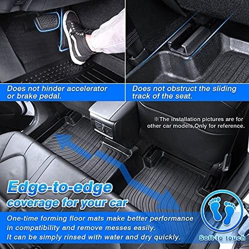 Cartist Floor Mats Fit For 2018-2024 Chevy Equinox/Gmc Terrain, All Weather Floor Liners Heavy Duty, Front, Rear, Full Set Liner