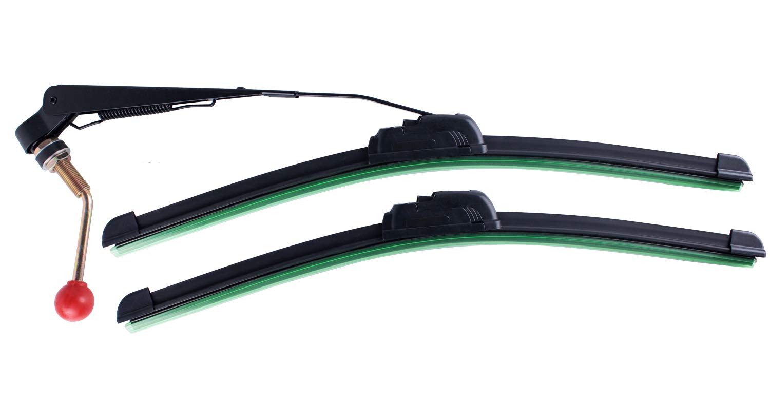 Xislet UTV Hand Operated Windshield Wiper Compatible with Polaris Ranger RZR Can Am Kawasaki Honda Pioneer Golf Cart Manual Wind