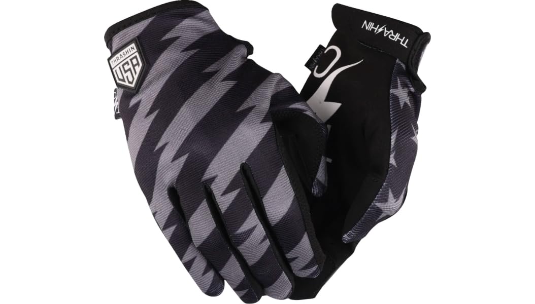Thrashin Supply Stealth Mens Textile Gloves Black/Black XL