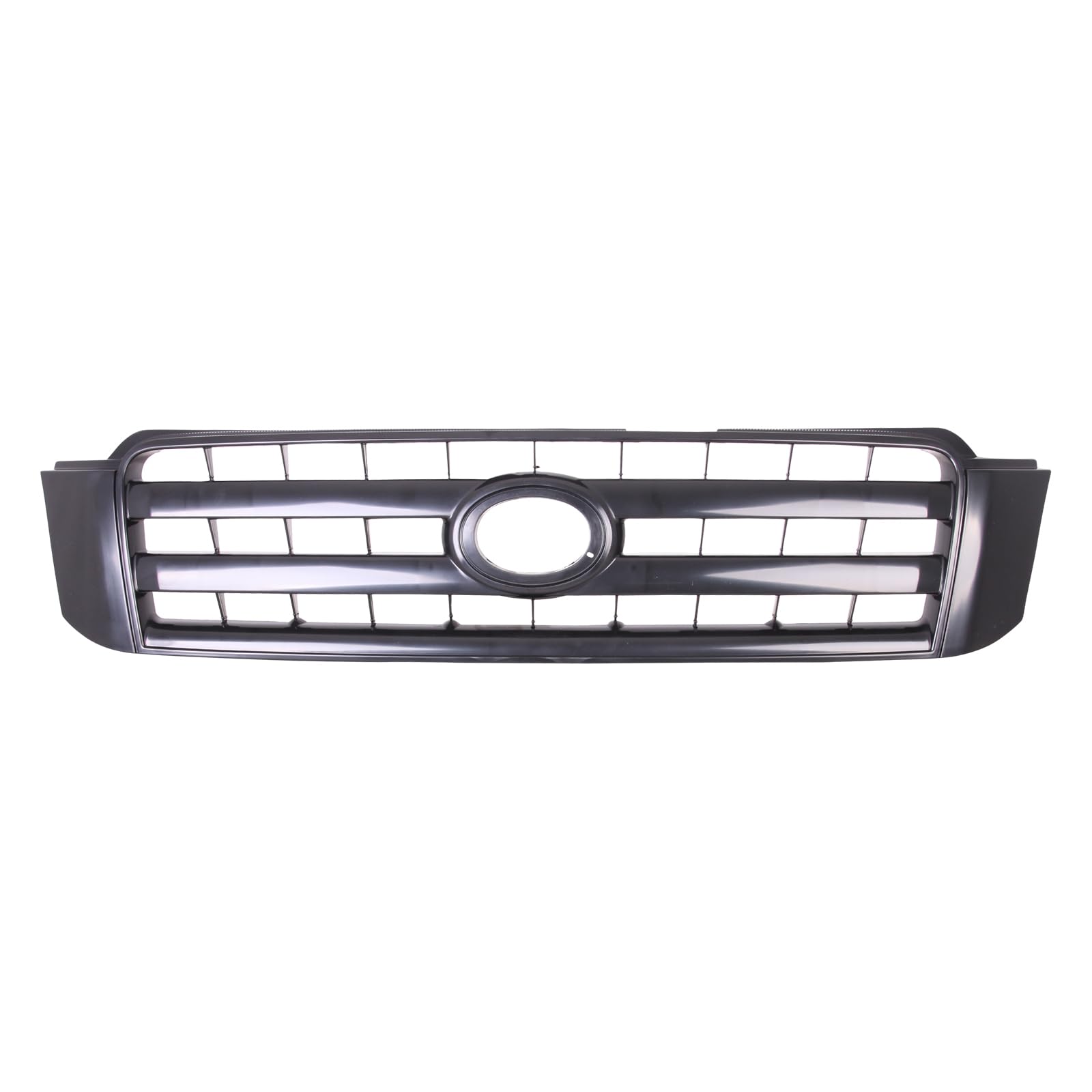Torcia Front Grille for 2004-2007 Toyota Highlander, ABS Plastic, Black, Model TO1200275, OEM Replacement Bumper Grill