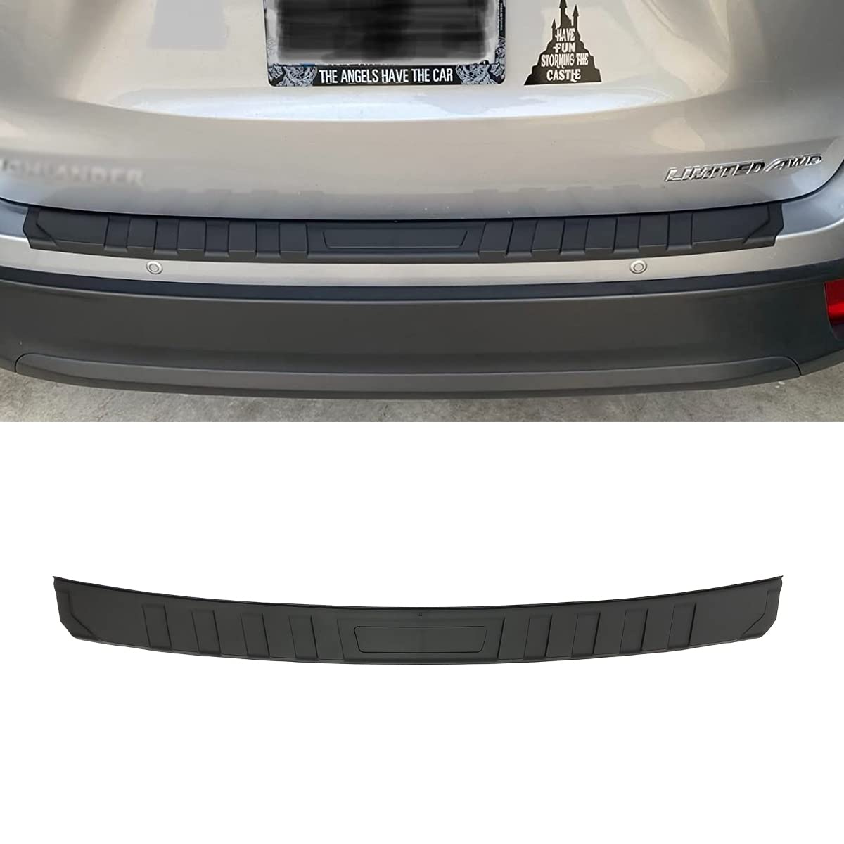 Tybock Rear Bumper Protector Guard Accessory Trim Cover Scratch Resistant Trunk Door Entry Guards Compatible With Highlander 201