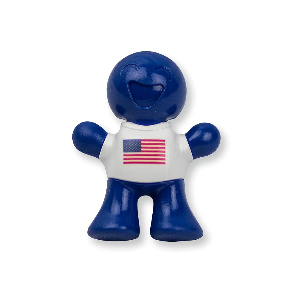 Stoner Car Care Little Joe Car Air Freshener, USA Edition, Alcohol-Free, 1 Count, Blue, Model 96419