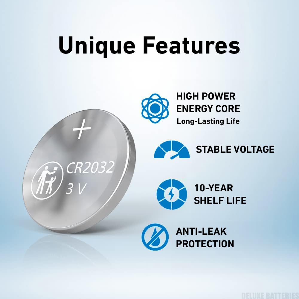 Deluxe Batteries Key Fob Battery Replacement For Nissan (Rogue Altima Sentra Versa Pathfinder Murano Maxima Kicks Titan Frontier