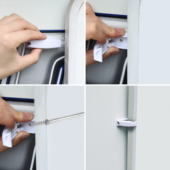 Rvguard Rv Door Holder, 2Pcs White Camper Door Holder, Keep The Baggage Door Open, For Rv, Trailer, Camper Vans