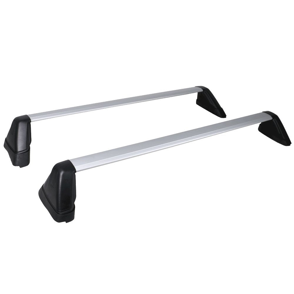Ikon Motorsports, Cross Bars Compatible With 2008-2011 Subaru Impreza 2008-2014 Wrx & Sti, Factory Style Silver Cargo Transport
