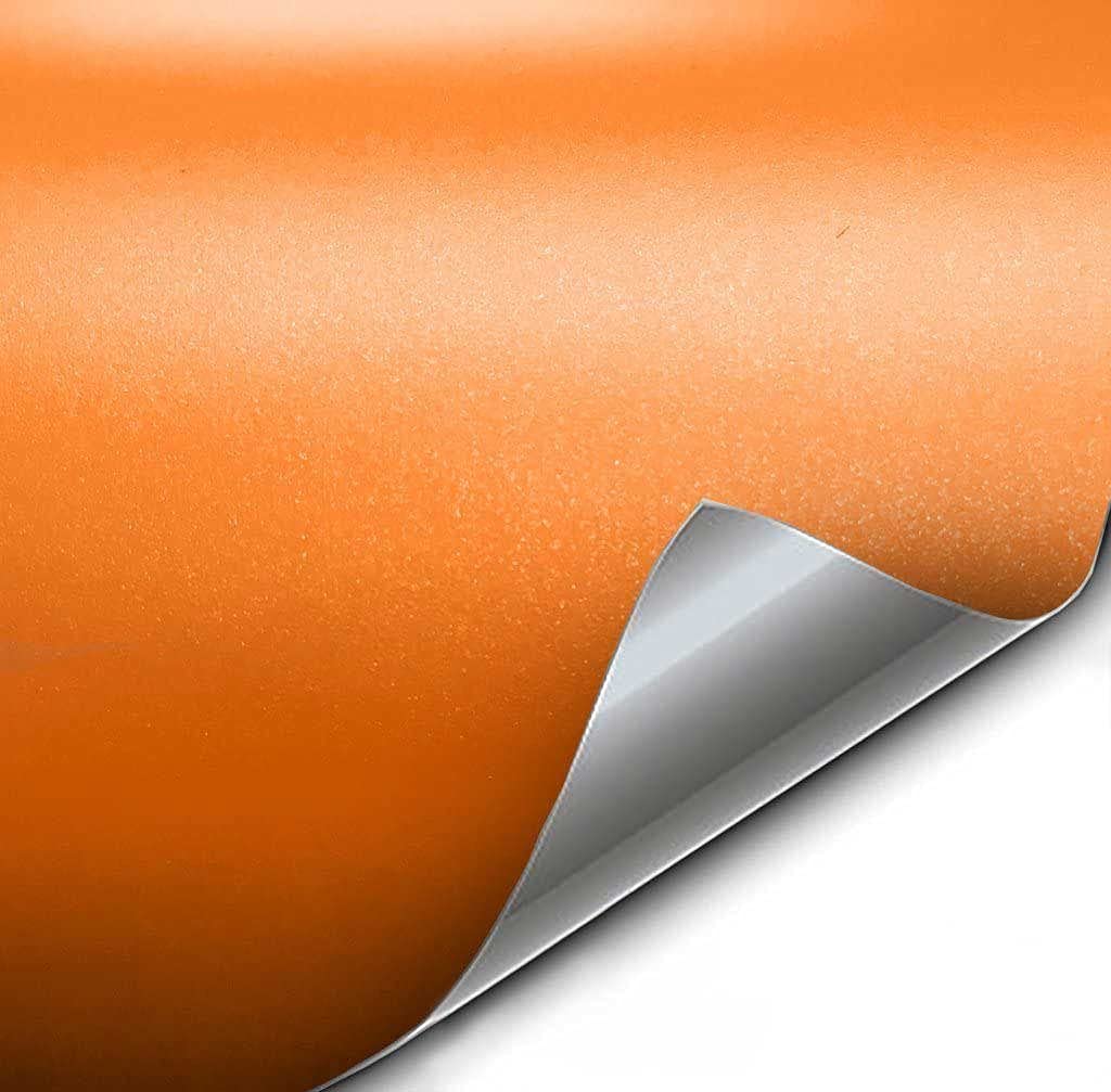 Vvivid+ Premium Vinyl Wrap Film (10Ft X 5Ft, Matte Metallic Orange)