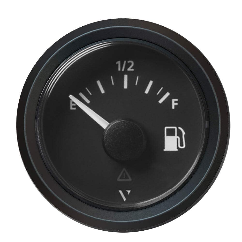 Vdo A2C59514096 Marine 2-1/16 [52Mm] Viewline Fuel Level Gauge Empty/Full - 8-32V - 240-33.5 Ohm - Black Dial & Triangular Bezel