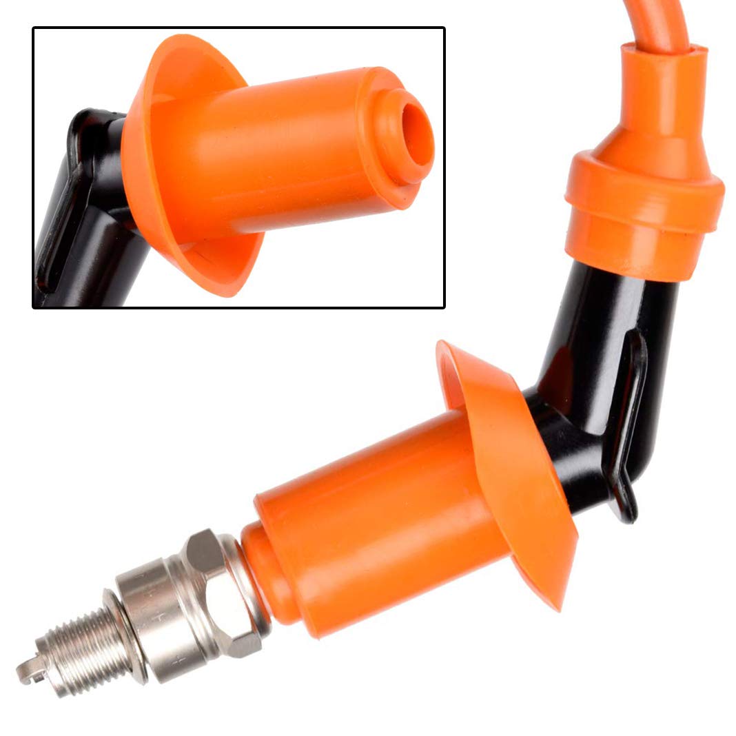 Mecotime Ignition Coil Spark Plug for GY6 50cc 70cc 90cc 110cc 125cc 150cc Automotive Racing 4-stroke Engine Motorcycle Honda Qu