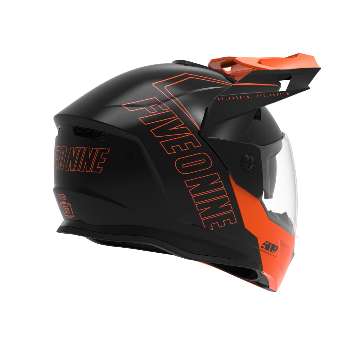 509 Delta R4 Ignite Snowmobile Helmet (Gloss Orange - Large)