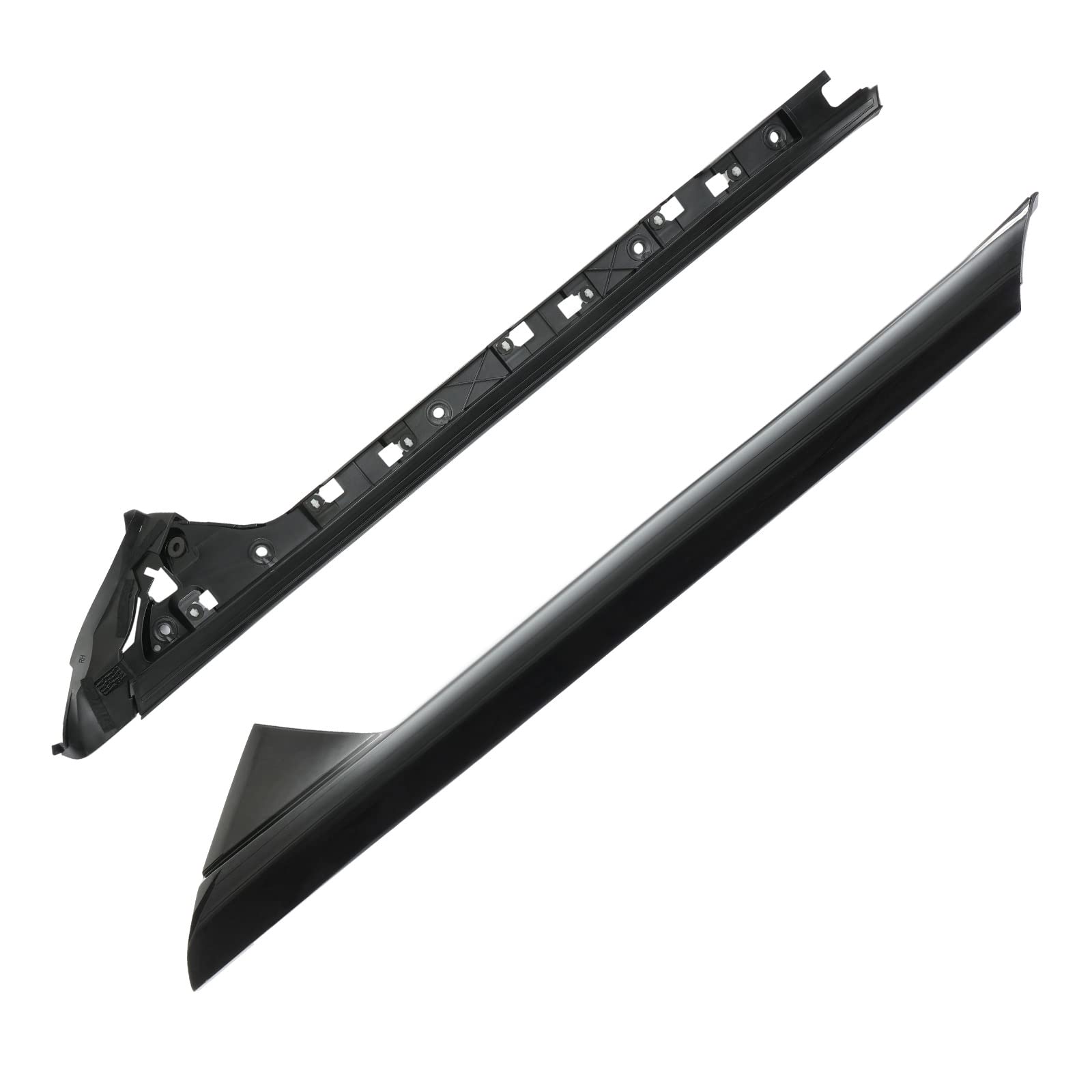Gledewen Windshield Trim Molding A-Pillar Set for 2011-2019 Ford Explorer, Outer & Inner RH, Plastic, Window Accessories