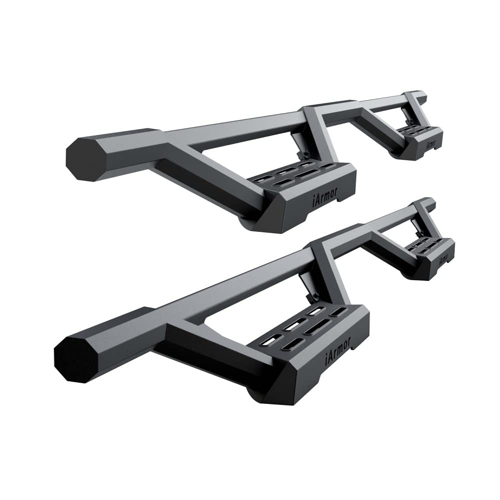 APS Drop Steps Running Boards Compatible with Toyota Tacoma 2005-2023 Double/Crew Cab | Stainless Steel Side Steps Nerf Bars | A