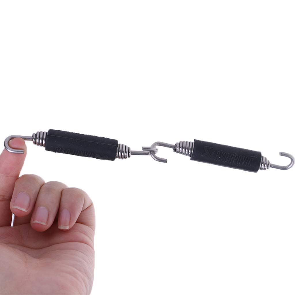 2Pcs Motorcycle Modified Exhaust Spring Hooks 85Mm Stainless Steel Universal