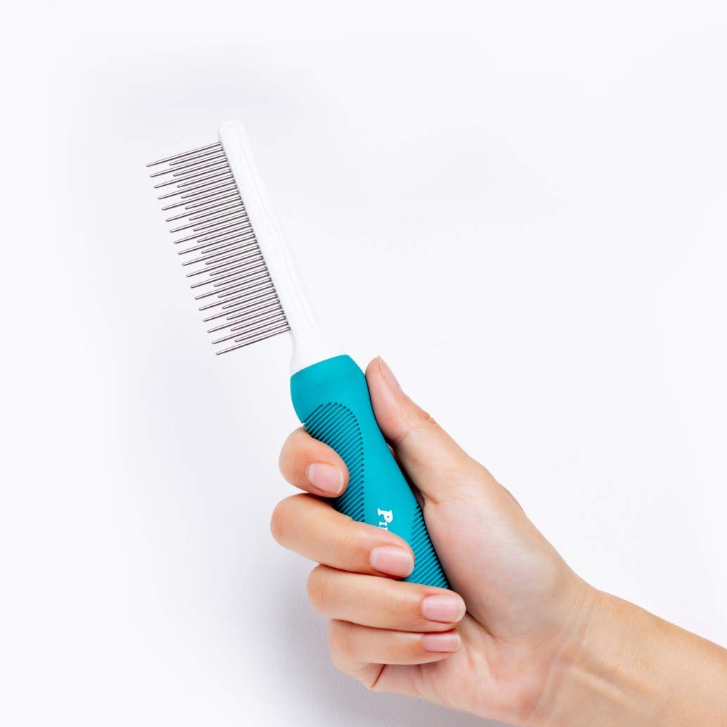 Pet Comb, Long And Short Teeth Comb For Dogs  Cats, Pet Hair Comb For Home Grooming Kit, Removes Knots, Mats And Tangles