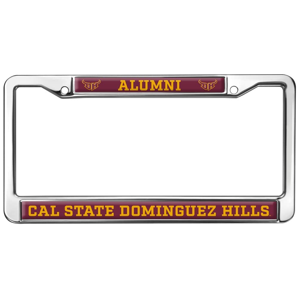 Cal State Dominguez Hills Alumni Logo Full Size Standard License Plate Metal Frame