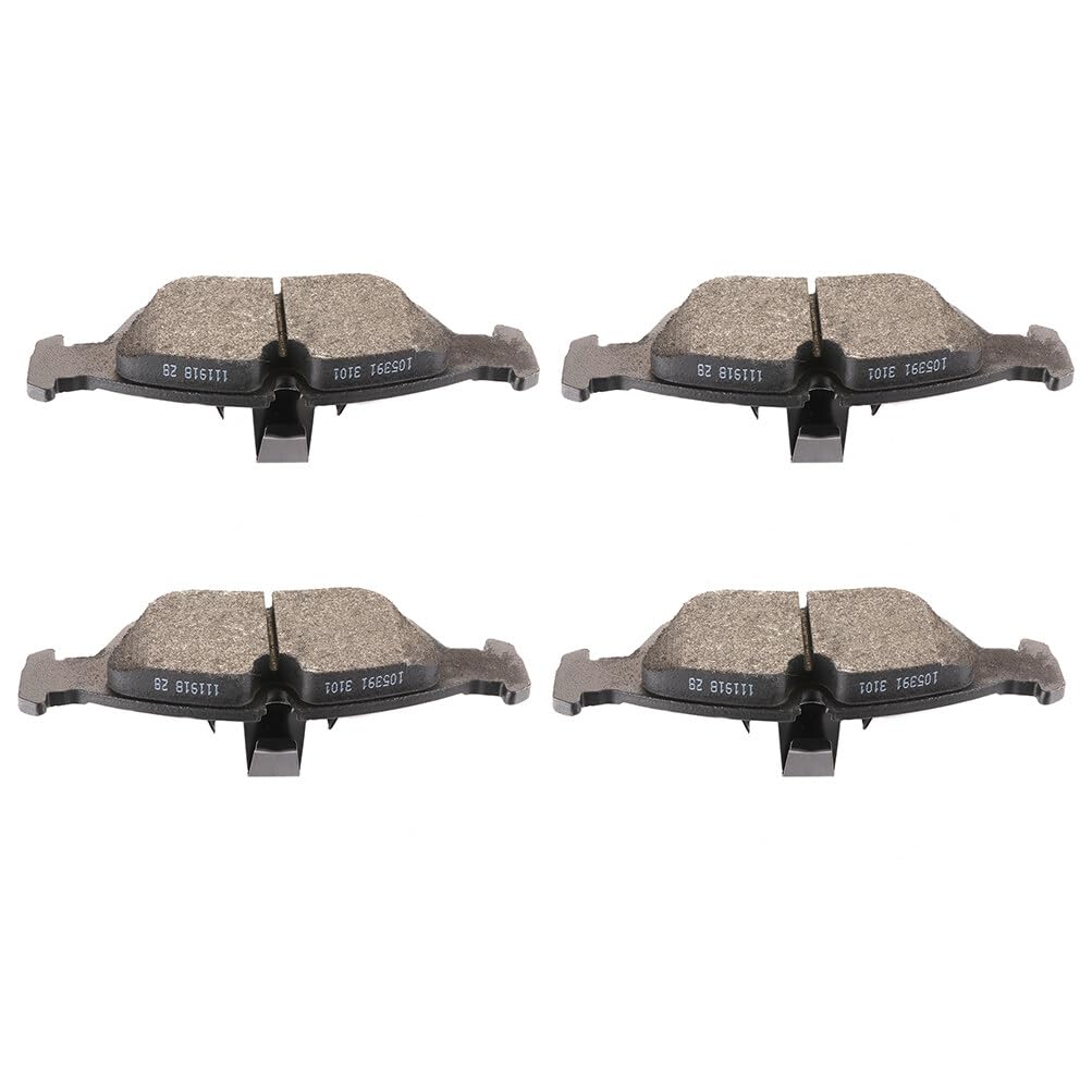 Cciyu D781 Front Semi-Metallic Disc Brake Pads Kit For Bmw 318I 318Is 318Ti 320I 323Ci 323I 323Is 325Ci 325I 325Is 325Xi 328Ci 3