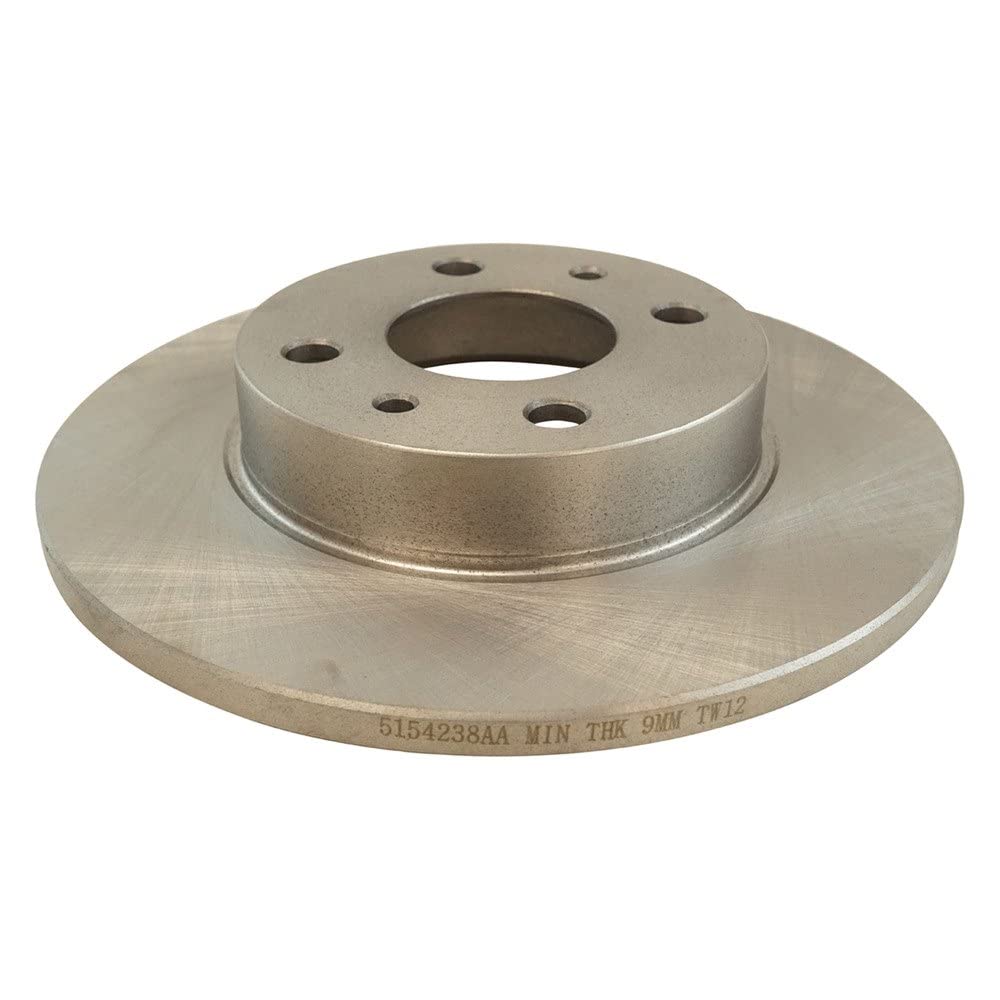 Trq Rear Brake Rotors Set Solid Compatible With 2012-2019 Fiat 500
