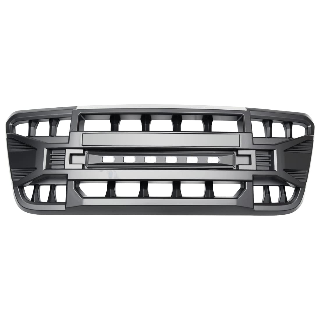 MEGAIE Front Grill for 2004-2008 F150, Matte Black, Off-Road Lights, Durable ABS Material