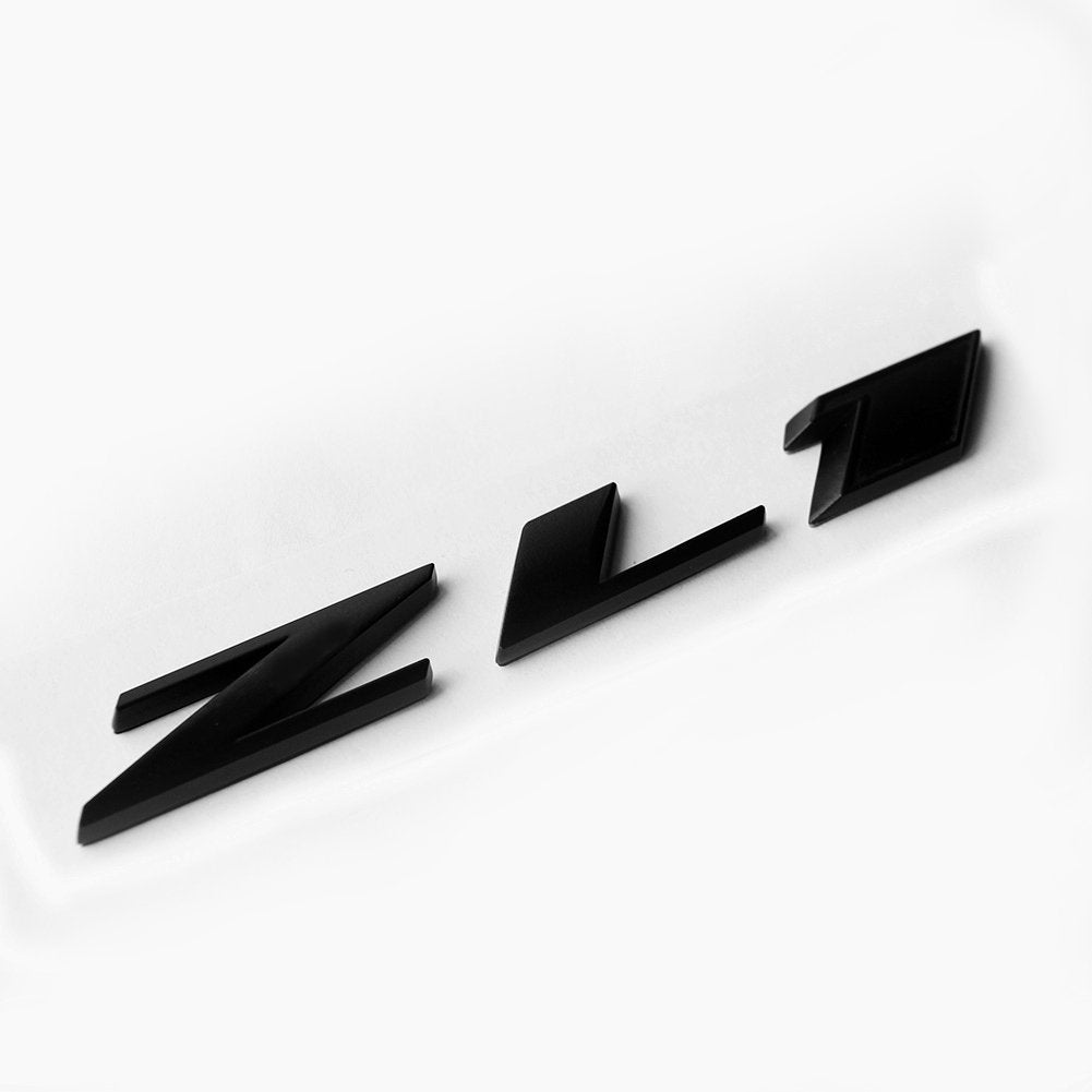 Yoaoo 2-Pack ZL1 Emblem Badge - Matte Black, Metal, Compatible with ZL1 1LE SS RS, Model CS0-2-ZL1BKBK
